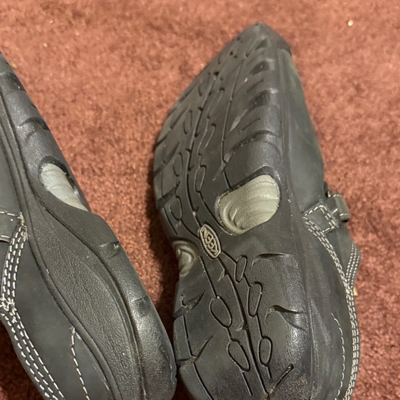 Keen Black Leather Mules with Buckle - Picture 6 of 7